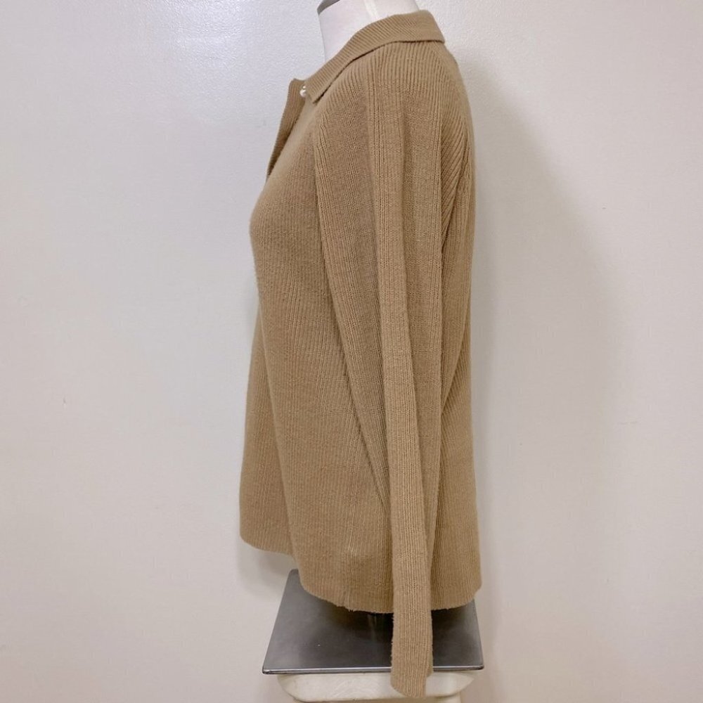 Vintage Traditions  long Sleeve Tan Sweater M - Picture 5 of 8